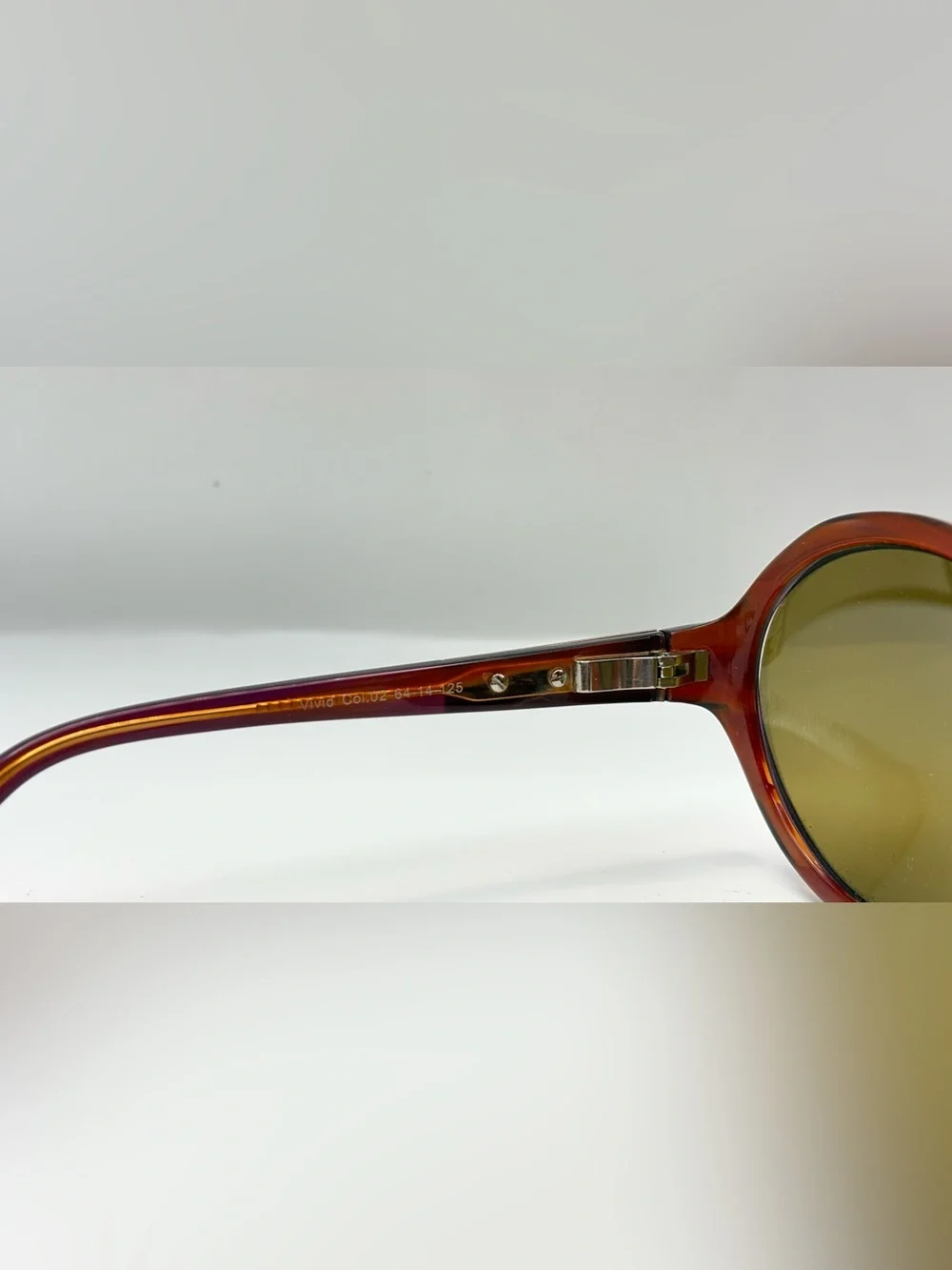 Cinzia Designs Vivid Brown Purple Oval Sunglasses Frames Only